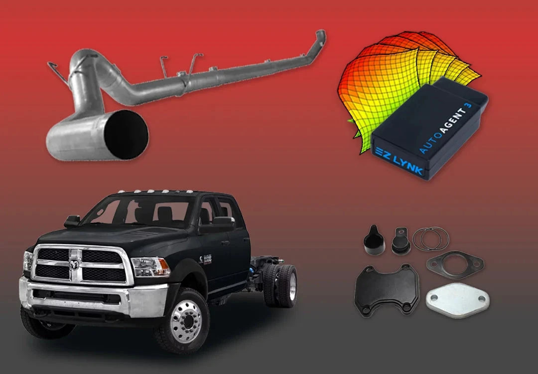 DIESELR 6.7L RAM Cummins All-In-One Kit (2013–2018) - Cab&Chassis All In One Kit (Basic) DIESELR Corp Full Support Pack (Unlimited Lifetime Support Package) Dieselr EGR Kit Dieselr 5-inch Stainless Steel Turbo Back Single without Muffler (Cab & Chassis)