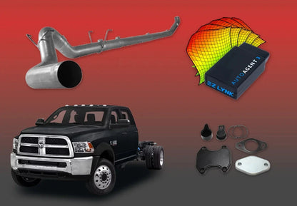DIESELR 6.7L RAM Cummins All-In-One Kit (2013–2018) - Cab&Chassis All In One Kit (Basic) DIESELR Corp Full Support Pack (Unlimited Lifetime Support Package) Dieselr EGR Kit Dieselr 5-inch Stainless Steel Turbo Back Single without Muffler (Cab & Chassis)