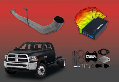 DIESELR 6.7L RAM Cummins All-In-One Kit (2013–2018) - Cab&Chassis All In One Kit (Basic) DIESELR Corp Full Support Pack (Unlimited Lifetime Support Package) Dieselr Signature EGR Kit Dieselr 4-inch Aluminized DPF Race Pipe without Muffler(Cab & Chassis)