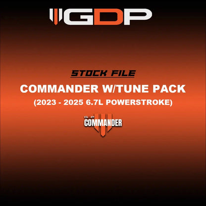 GDP Commander W/GDP Support Pack -Single (2023-2025 6.7L Powerstroke) Commander Tuning Bundle GDP 