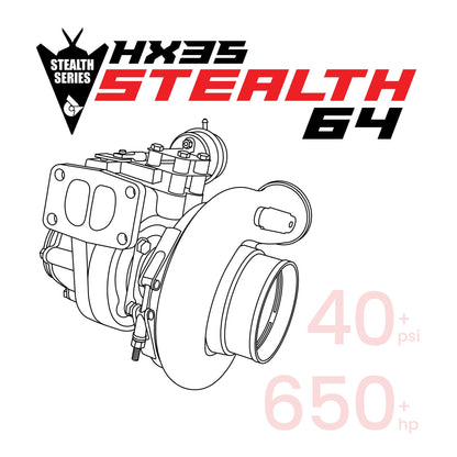 HX35 Stealth 64 Turbo (1991.5-2002 5.9L Cummins) Turbocharger Calibrated Power 