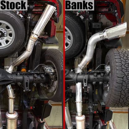 Banks Monster® 5" DPF-Back Exhaust System - GM Duramax 6.6L L5P (2020-2023) - Single Rear Wheel Stainless Steel Exhaust Banks Power 
