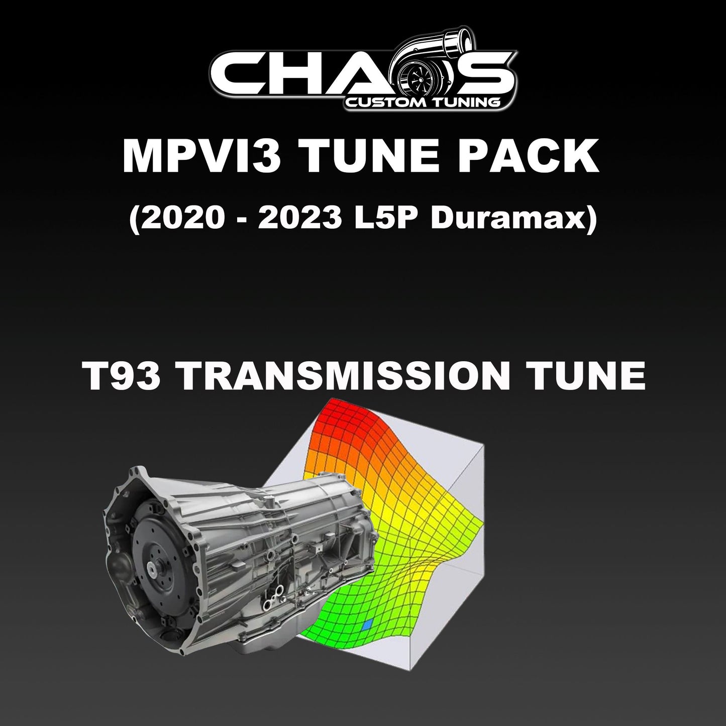 Chaos Custom Tuning MPVI3 Transmission Tune File (2020+ Duramax L5P 6.6L) Transmission Tune File Chaos Custom Tuning 