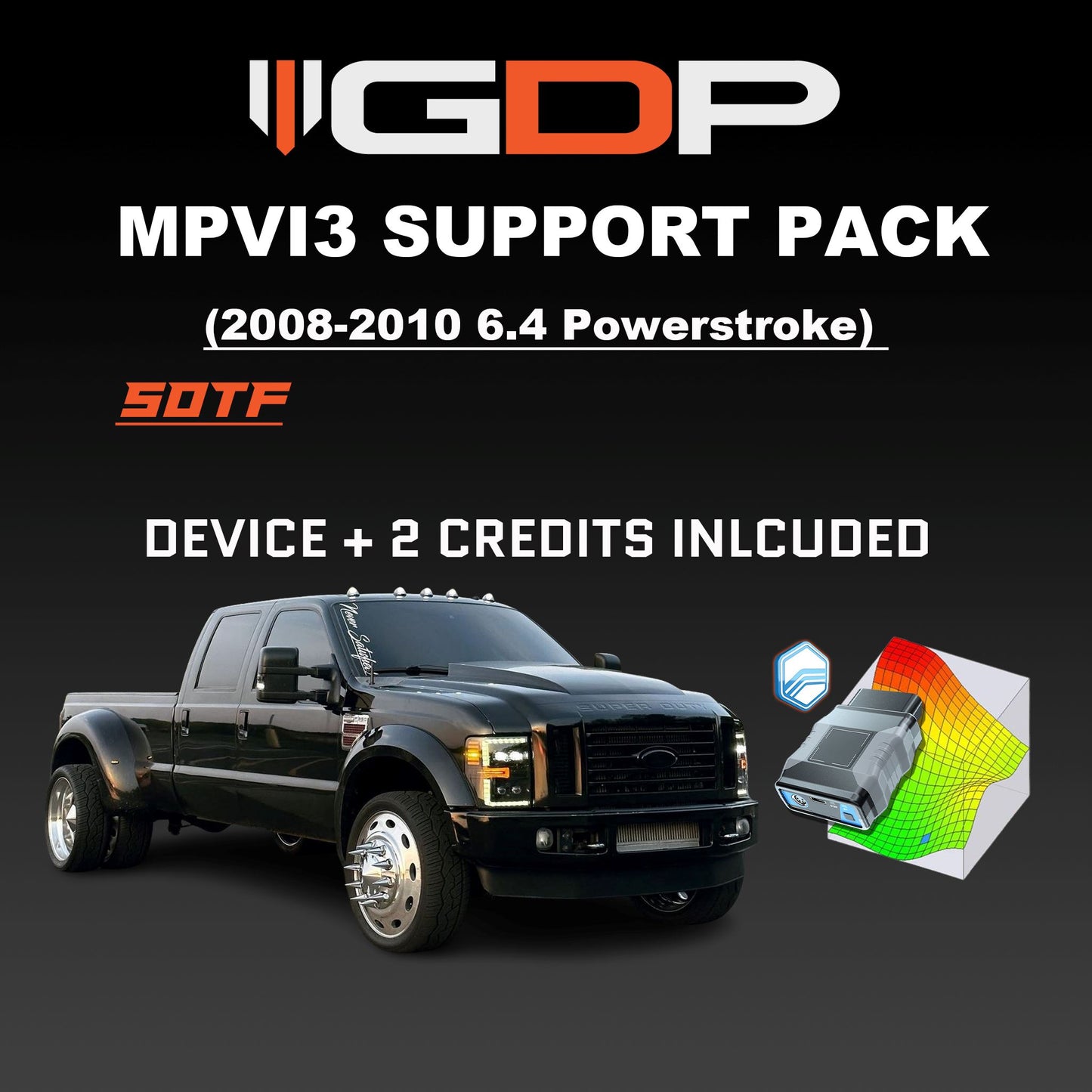 MPVI3 w/SOTF tune & 2 Credits (08-10 Ford 6.4L Powerstroke) Tune Package GDP 