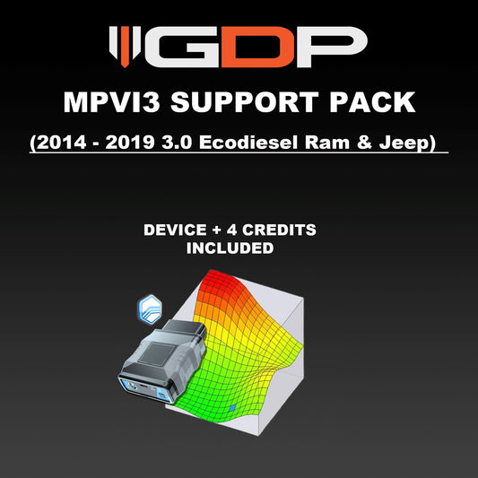 MPVI3 w/GDP Support Pack & 4 Credits (14-19 DODGE 3.0L EcoDiesel 1500/14-18 Jeep 3.0L EcoDiesel Cherokee) Tune Package GDP 