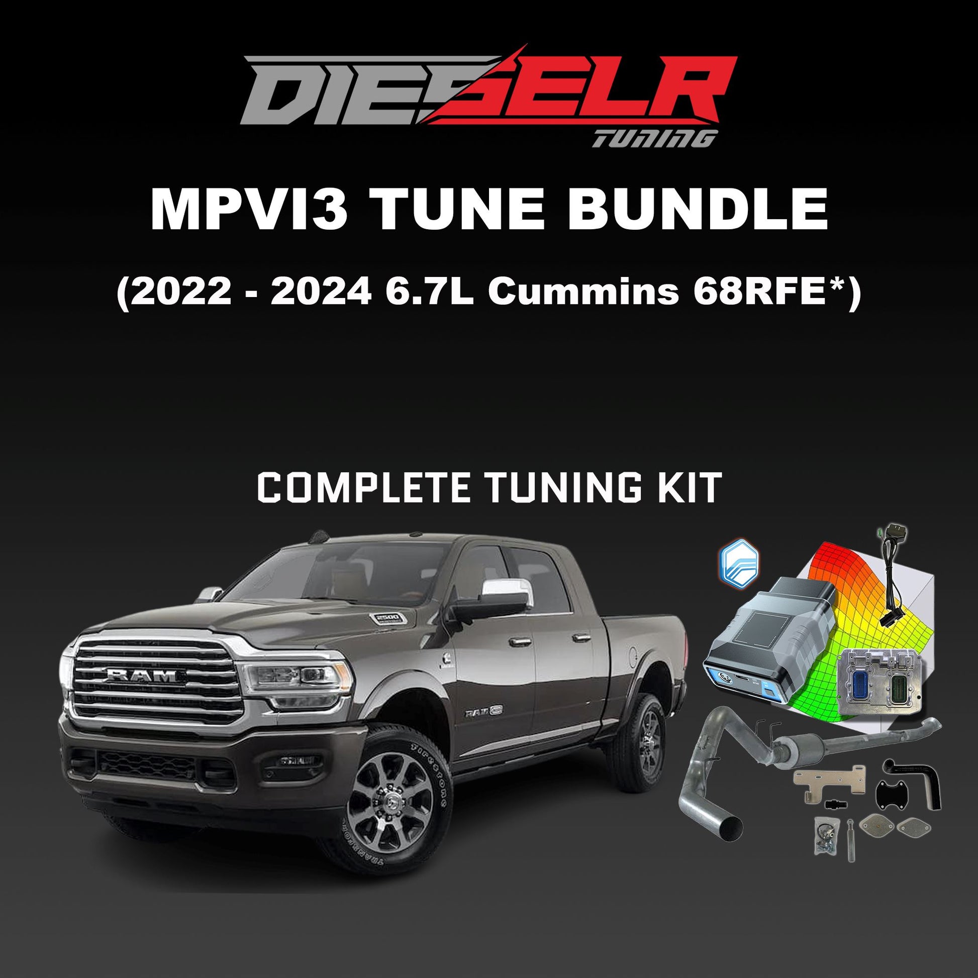 MPVI3 Tune Bundle (2022-2024 6.7L Cummins with the 68RFE**) Bundle DIESELR Tuning 