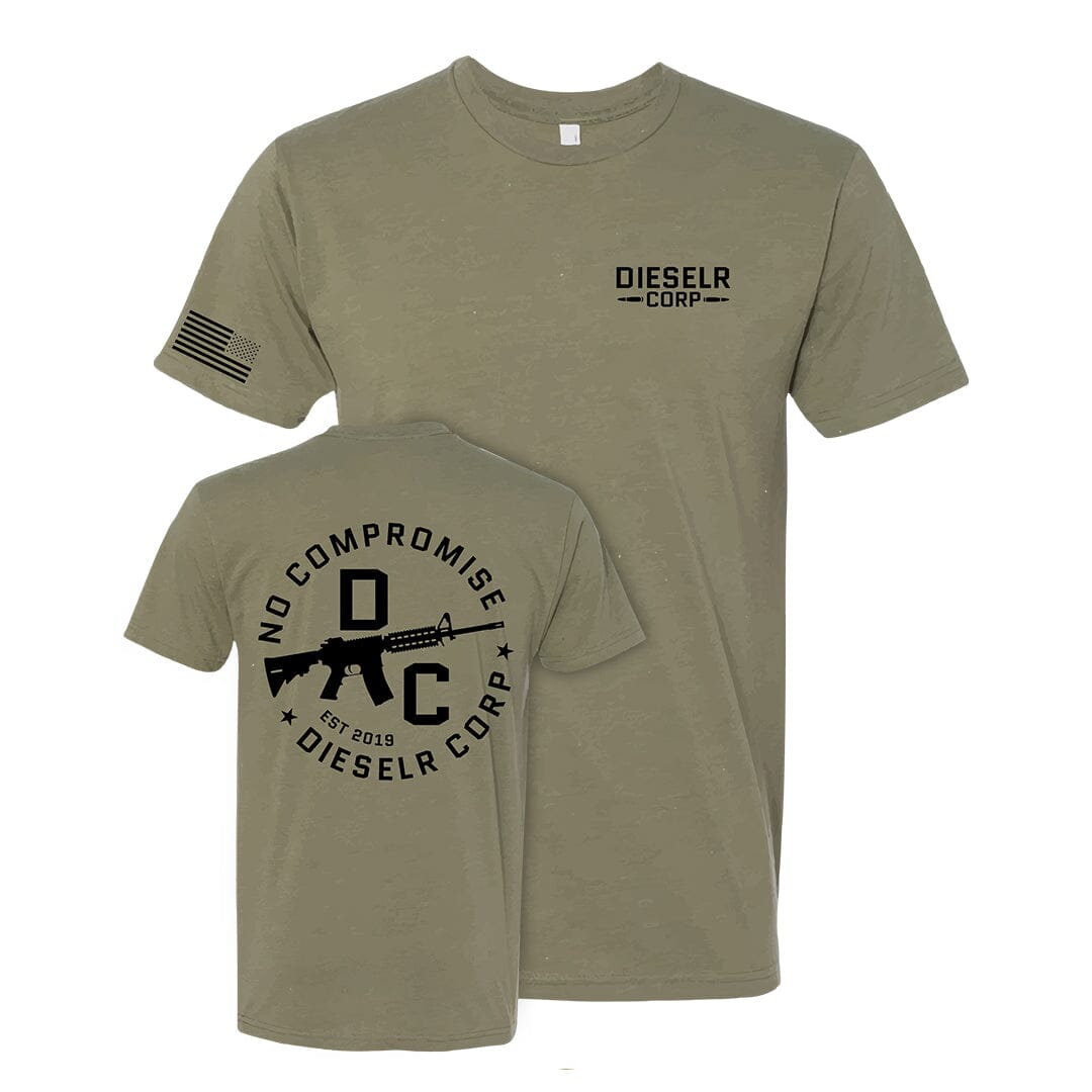 No Compromise Tee T-Shirt DSLR S Olive 