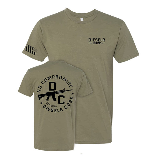 No Compromise Tee T-Shirt DSLR S Olive 