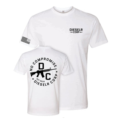 No Compromise Tee T-Shirt DSLR S White 