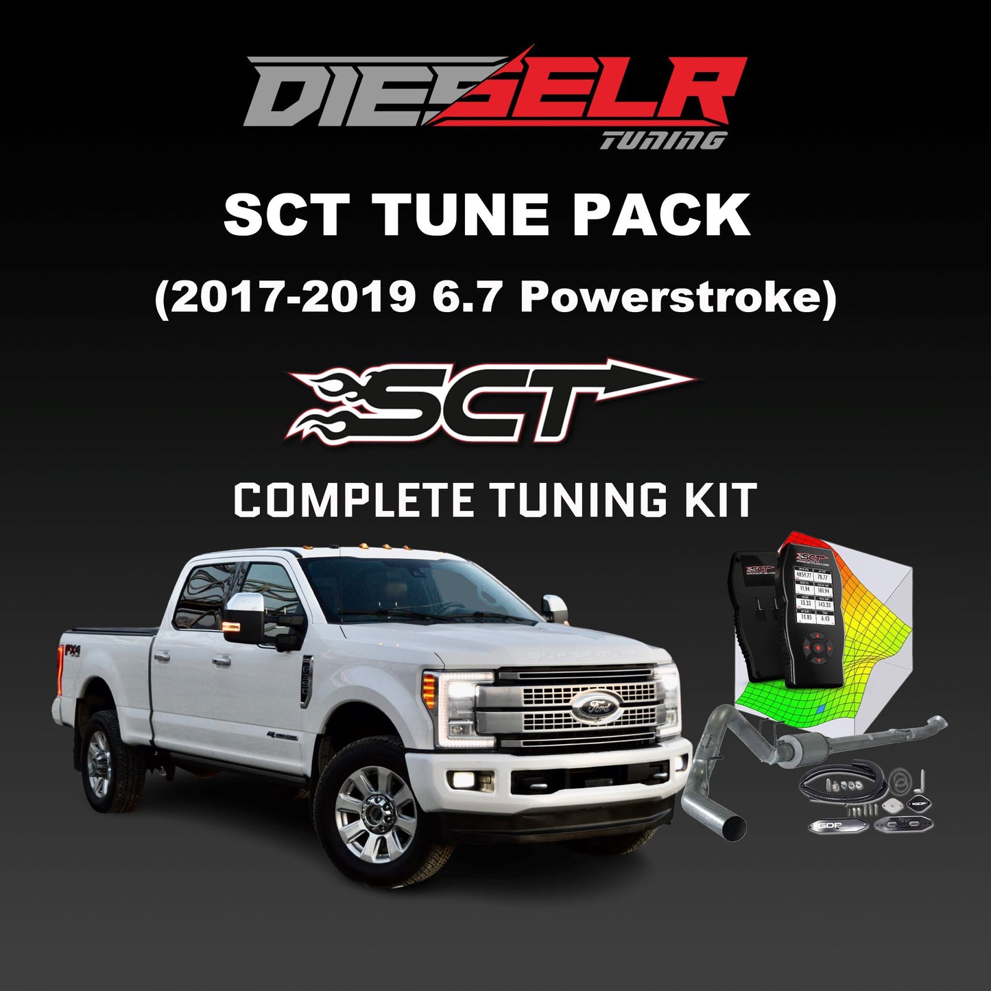 SCT Tune Bundle (2017-2019 6.7 Powerstroke) DIESELR Tuning 