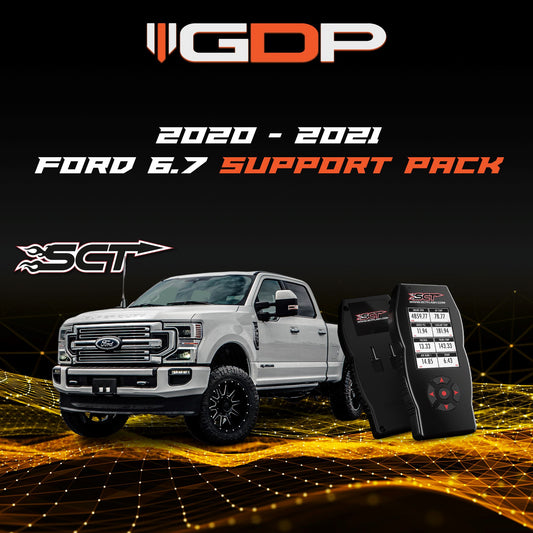 SCT X4 W/GDP Support Pack (2020-2021 6.7L Powerstroke) Tune Package GDP 
