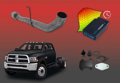 DIESELR 6.7L RAM Cummins All-In-One Kit (2013–2018) - Cab&Chassis All In One Kit (Basic) DIESELR Corp Single Tune (Limited 4 Week Support Package) Dieselr EGR Kit Dieselr 4-inch Aluminized DPF Race Pipe with Muffler(Cab & Chassis)