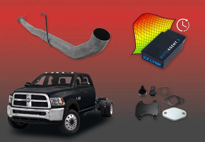 DIESELR 6.7L RAM Cummins All-In-One Kit (2013–2018) - Cab&Chassis All In One Kit (Basic) DIESELR Corp Single Tune (Limited 4 Week Support Package) Dieselr EGR Kit Dieselr 4-inch Stainless Steel DPF Race Pipe without Muffler(Cab & Chassis)