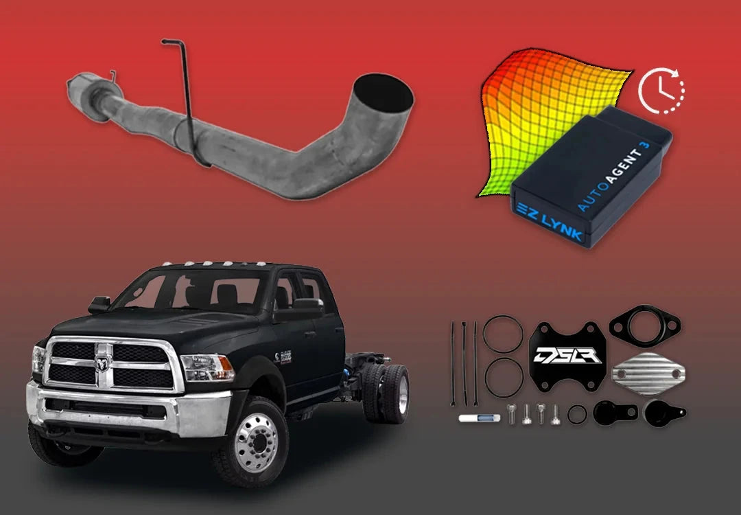 DIESELR 6.7L RAM Cummins All-In-One Kit (2013–2018) - Cab&Chassis All In One Kit (Basic) DIESELR Corp Single Tune (Limited 4 Week Support Package) Dieselr Signature EGR Kit Dieselr 4-inch Aluminized DPF Race Pipe with Muffler(Cab & Chassis)