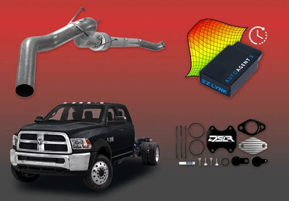 DIESELR 6.7L RAM Cummins All-In-One Kit (2013–2018) - Cab&Chassis All In One Kit (Basic) DIESELR Corp Single Tune (Limited 4 Week Support Package) Dieselr Signature EGR Kit Dieselr 5-inch Aluminized Turbo Back Single with Muffler (Cab & Chassis)