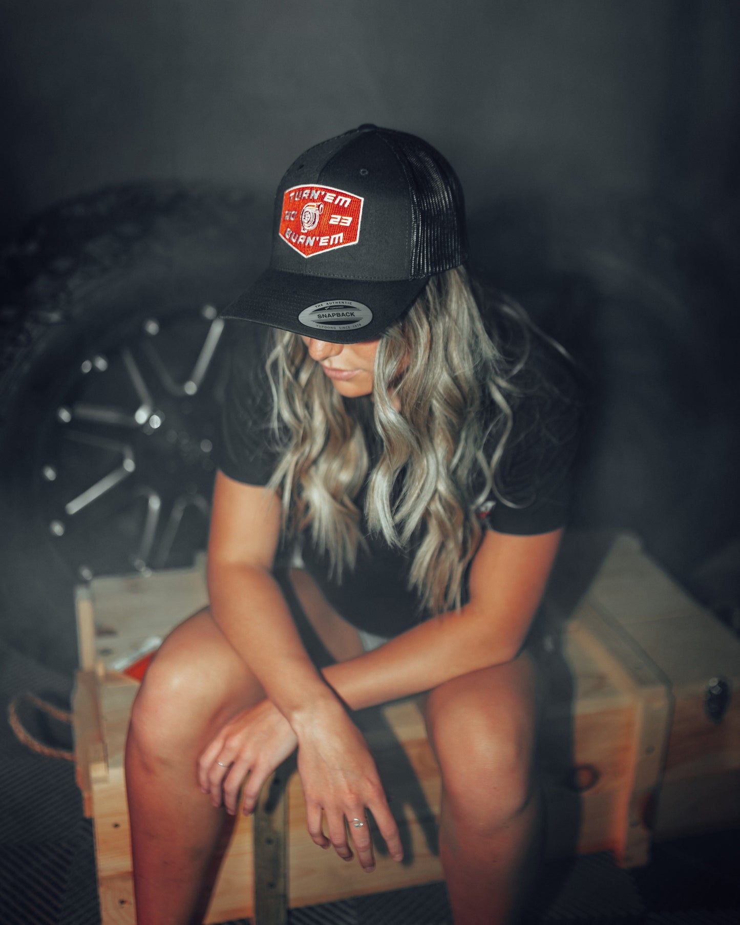 Turn 'Em & Burn 'Em 2023 Retro Trucker Snapback Hat Hat DSLR 