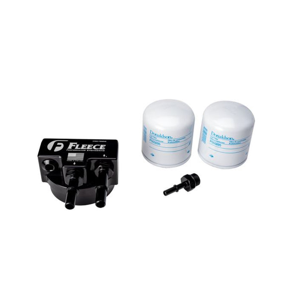 Fleece Performance Engine Mounted Fuel Filter Assembly For 2011-2024 6.7L Powerstroke (FPE-FMC-UHFA-1123) – High Flow, Billet Aluminum
