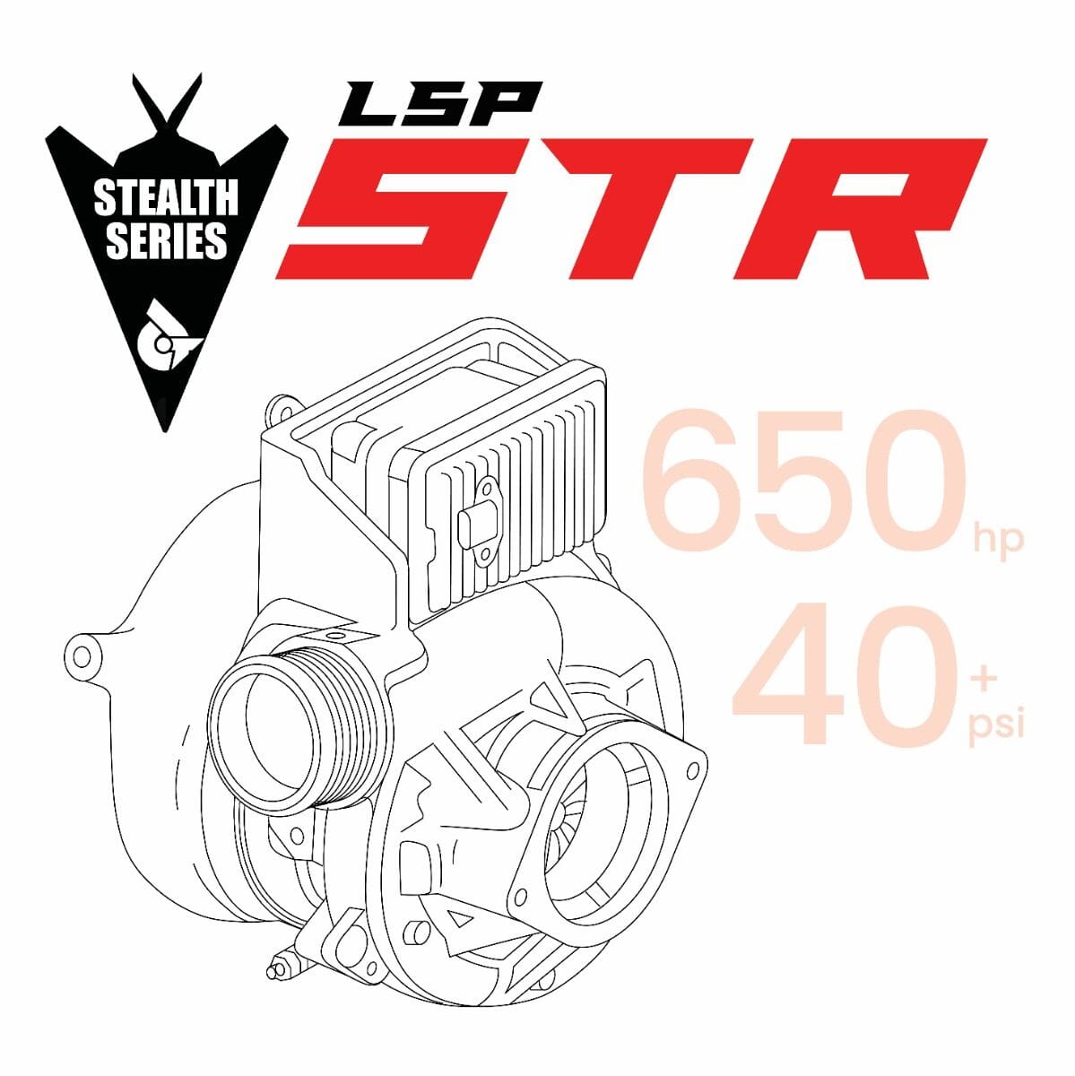 Stealth STR Turbo (2017-2019 6.6L L5P Duramax) Turbocharger Calibrated Power 