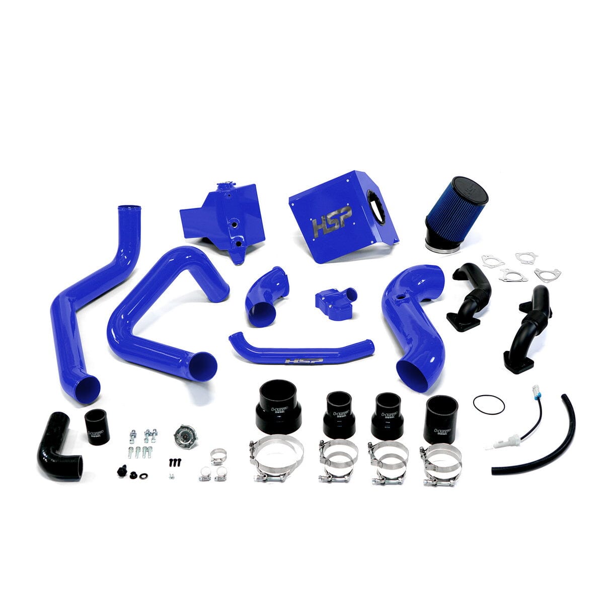 HSP Deluxe Max Air Flow Bundle (2003-2004 Chevrolet / GMC) Cold Air Intake HSP Diesel Candy Blue 
