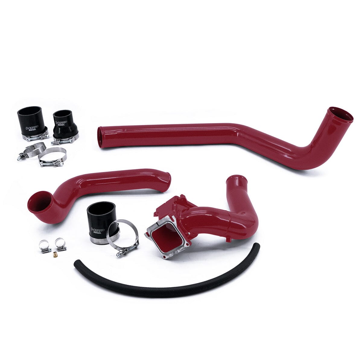 HSP Intercooler Charge Pipe Bundle (2004.5-2005 Chevrolet / GMC) Intercooler Pipes HSP Diesel Candy Red 