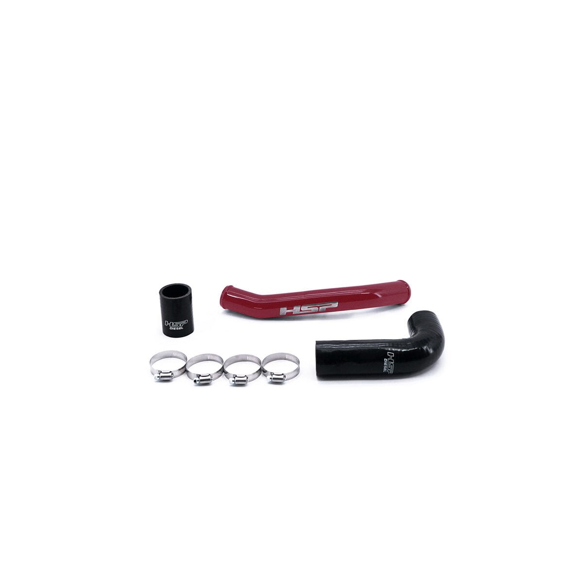 HSP Upper Coolant Tube (2011-2014 Chevrolet / GMC) Coolant Hose HSP Diesel Candy Red 