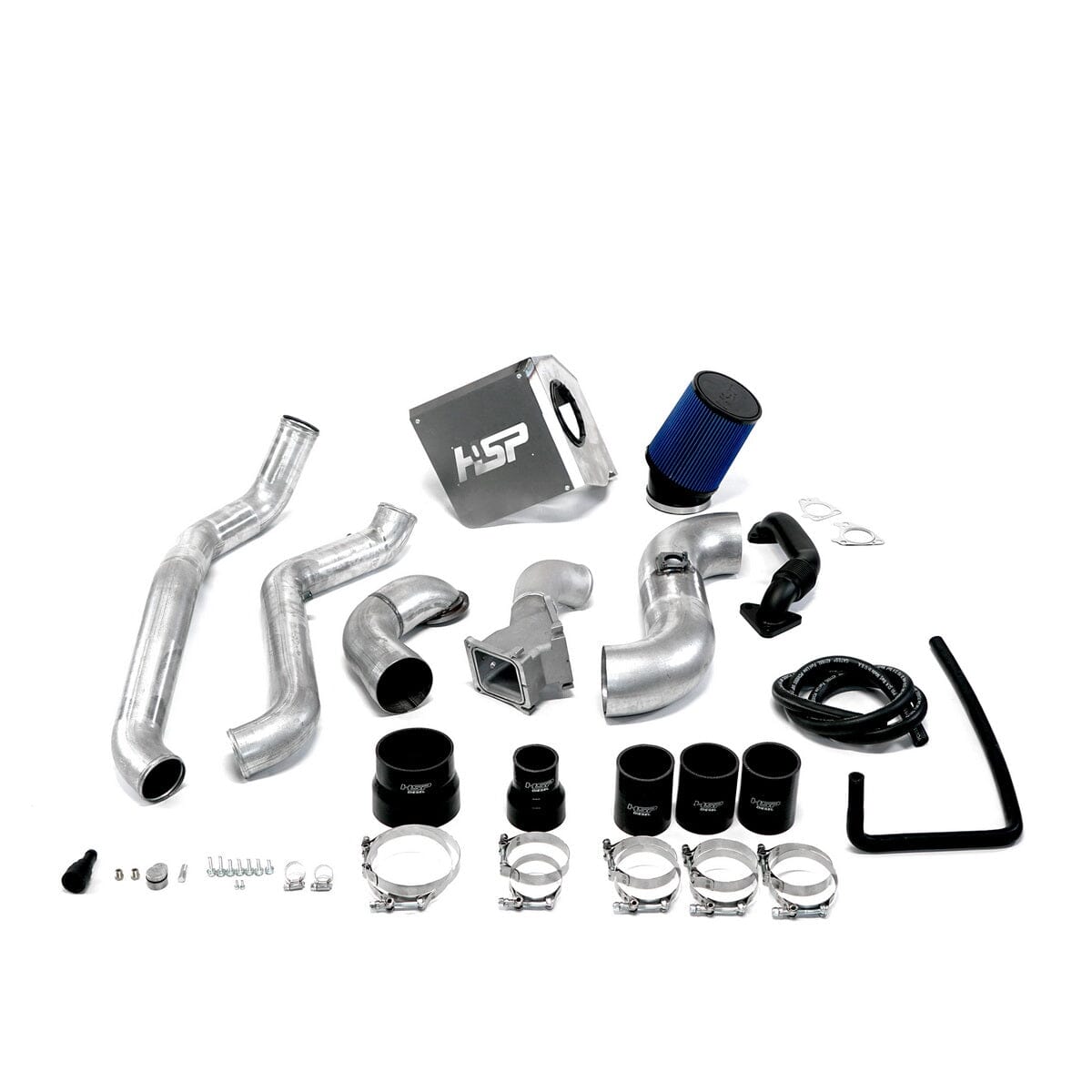 HSP Max Air Flow Bundle (2011-2012 Chevrolet / GMC) Cold Air Intake HSP Diesel Silver (Raw) 