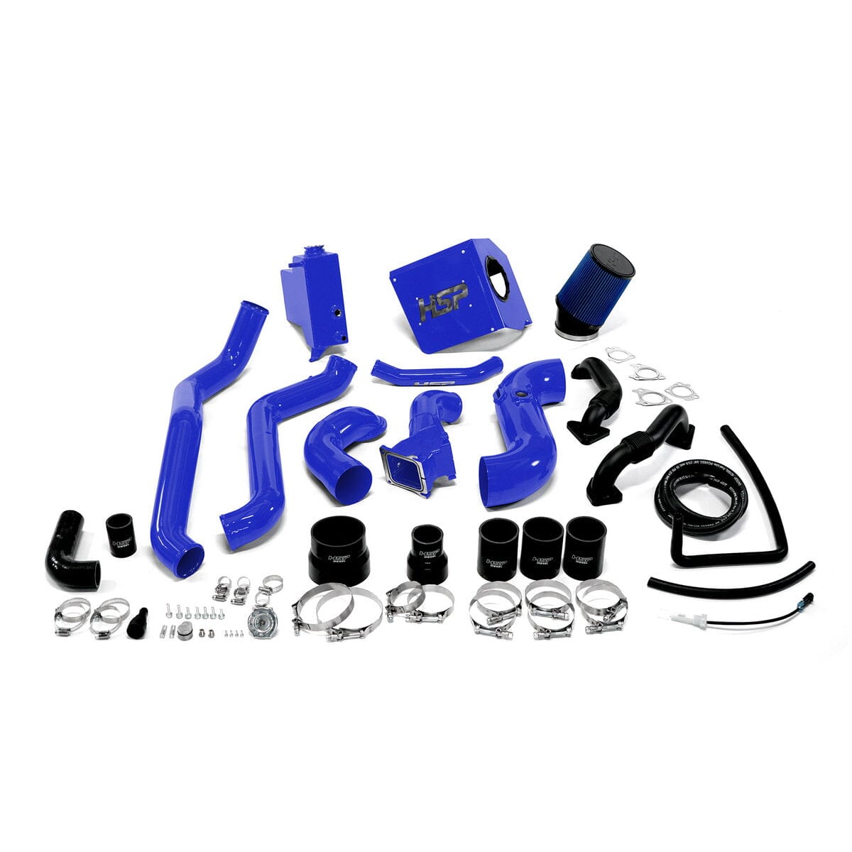 HSP Deluxe Max Air Flow Bundle (2013-2014 Chevrolet / GMC) Cold Air Intake HSP Diesel Candy Blue 
