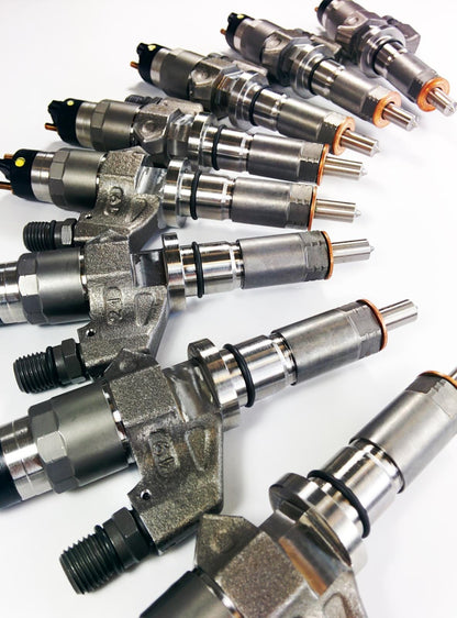 Reman Injector Set - 100% Over - SAC Nozzle (Duramax 01-04 LB7) Fuel Injector Dynomite Diesel 