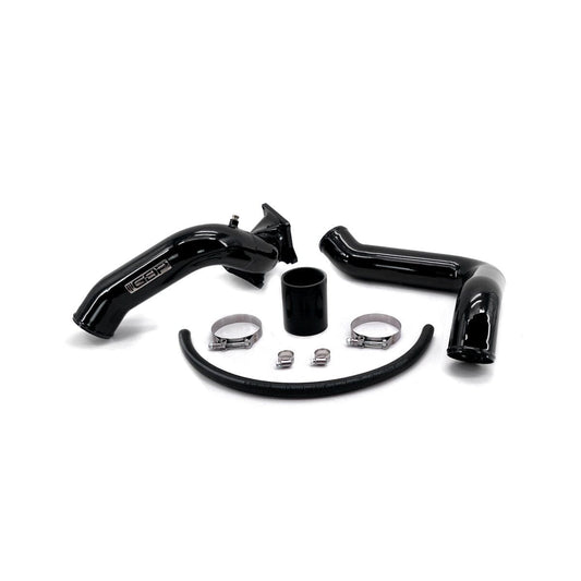 Max Flow Bridge And Cold Side Tube (2004.5-2005 6.6L LLY Duramax) Intercooler Piping GDP Black 