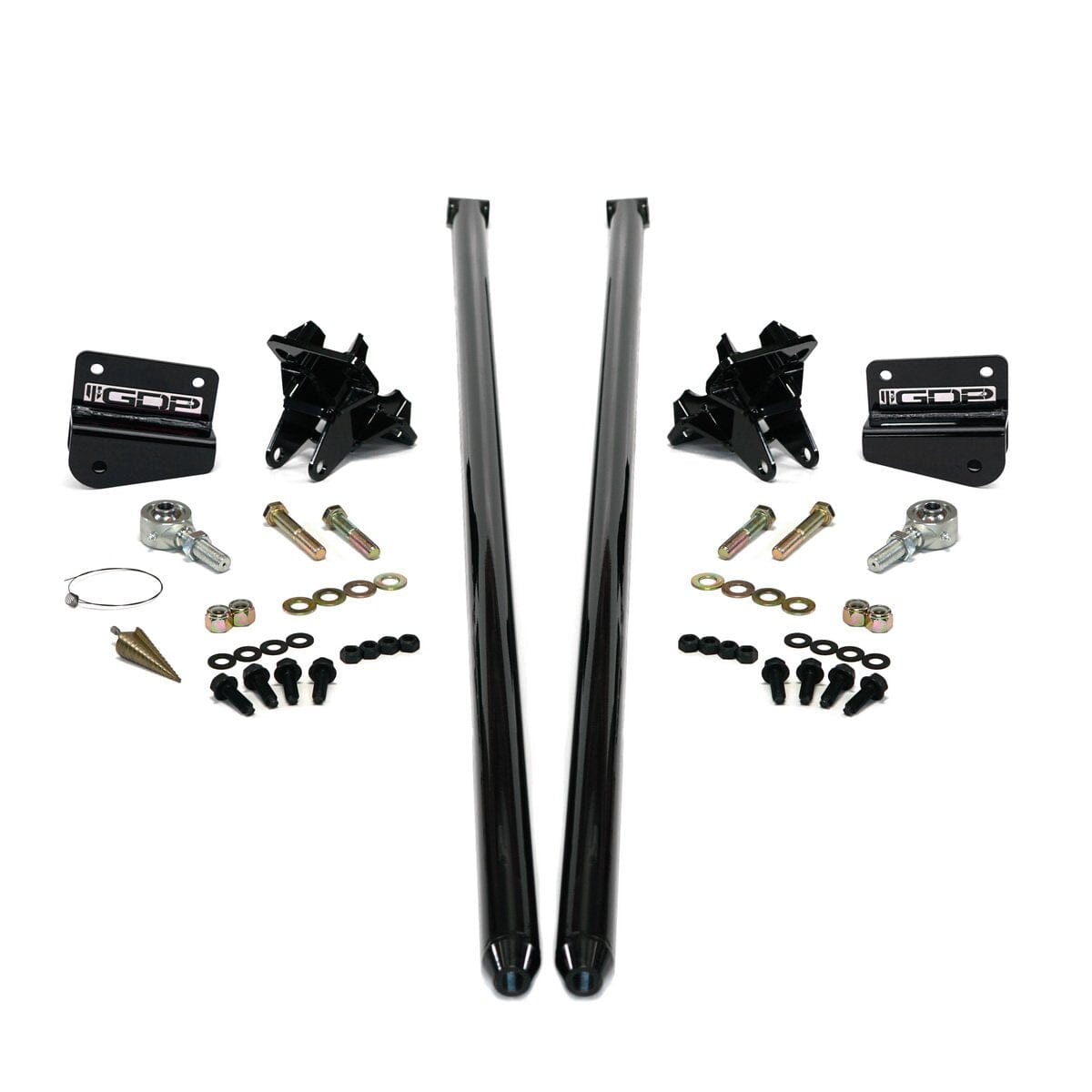 70" Bolt-on Traction Bars 4" Axle Diameter (2011-2019 6.6L Duramax) Traction Bars GDP Black 